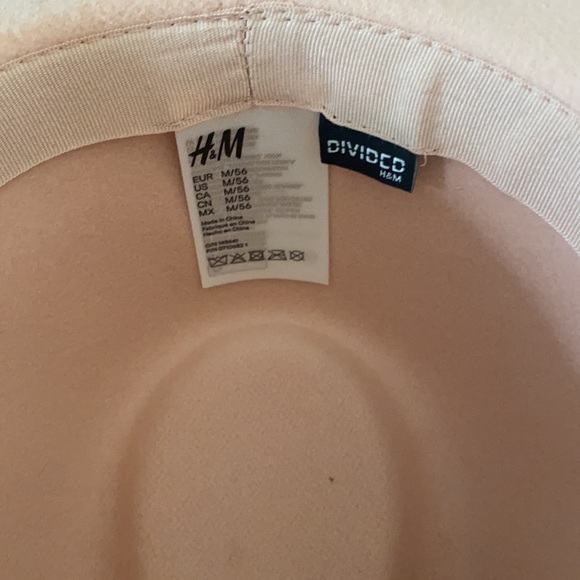 H&M Light Pink Felt Hat Medium/56cm NWOT - Picture 6 of 7